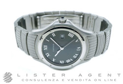 CARTIER Cougar Quartz in steel Black Ref. 1215-1. NEW!