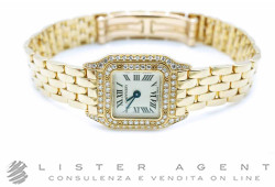 CARTIER Pathère Mini Quartz in 18Kt yellow gold and diamonds Ref. 2360. NEW!