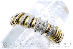 POMELLATO bracciale Tubolare in oro giallo e bianco 18Kt con diamanti ct 3.70 Ref. BC9913/B3. NUOVA!