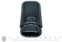 DUNHILL Porta penne in pelle di vernice nera Ref. PA7502. NUOVO!