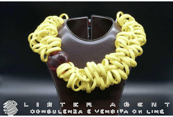 PAMURRINA necklace in Murano glass and cord. NEW!