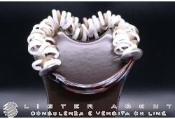 PAMURRINA elastic necklace in multicolored Murano glass. NEW!