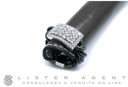 CLAUDIO PACIFICI ring CP Collection in 18Kt white and burnished gold with diamonds ct 1.10 Size 51. NEW!