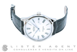 PAUL PICOT orologio Gentleman automatico in acciaio Bianco Ref. 004104. NUOVO!