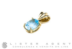 CIONDOLO in oro giallo 18Kt con topazio. RIGENERATO!