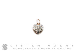 DODO by Pomellato ciondolo Cuore in oro rosa 9Kt e diamanti bianchi ct 0.21. NUOVO!