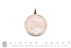 DODO by Pomellato ciondolo Moneta 1 Bacio in oro rosa 9Kt Ref. DMKISS/9/K. NUOVO!