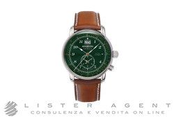 ZEPPELIN Los Angeles Dual time al quarzo Verde Ref. 8644-4. NUOVO!