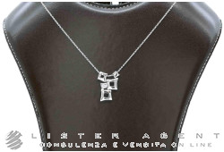 COLLANA Fantasia in oro bianco 18Kt e diamanti ct 0.05 G IF. NUOVA!