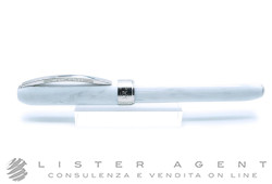 VISCONTI FIRENZE penna stilografica collezione Rembrant in resina bianca e ottone placcato palladio. NUOVA!