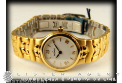 MOVADO watch Only time lady in goldplated steel White. NEW!