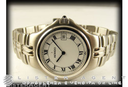 MOVADO watch Only time White Ref. 84E20887. NEW!