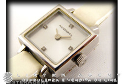 PIANEGONDA Follies in steel Argenté with diamonds Ref. WA010005. NEW!