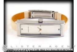 PIANEGONDA Pearlge in steel with diamonds Ref. WA010008. NEW!