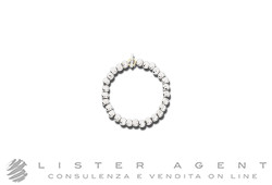 DODO by Pomellato bracciale Pepita in argento 925 e oro giallo 18Kt cm 18.50 Ref. DBC00039A. NUOVO!