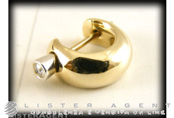 POMELLATO mono earring in 18Kt white gold and diamond ct 0,05 Ref. OA303H02B9S. NEW!