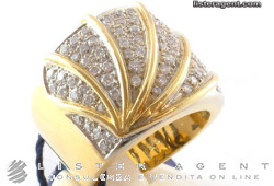 RING in 18Kt yellow gold with diamonds ct. 1,90 raggio. NEW!