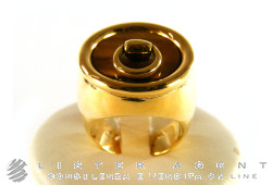GUCCI ring Horsebit in 18Kt yellow gold and eye of tiger Size 12. NEW!