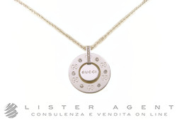 GUCCI necklace in 18Kt white gold and diamonds. NEW!