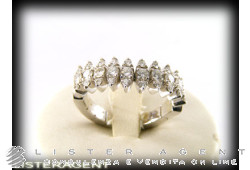 PASQUALE BRUNI ring in 18Kt white gold and diamonds ct 0,86 Size 15. NEW!