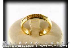 PASQUALE BRUNI ring Amore in 18Kt yellow gold and diamonds Size 12 Ref. 13444GX. NEW!
