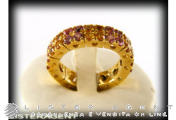 PASQUALE BRUNI ring in 18Kt yellow gold tormaline and yellow topazes Size 14,5. NEW!