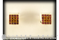 PASQUALE BRUNI earrings in 18Kt yellow gold with amethysts and yellow topazes. NEW!