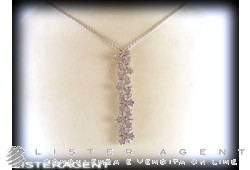 PASQUALE BRUNI necklace Flowers in 18Kt white gold and diamonds ct 0,71. NEW!