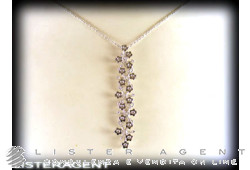 PASQUALE BRUNI necklace Flowers in 18Kt white gold and diamonds. NEW!