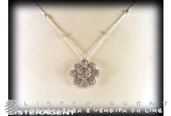 PASQUALE BRUNI necklace Flowers in 18Kt white gold and diamonds ct 1,47. NEW!