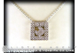 PASQUALE BRUNI necklace Luna in 18Kt white gold with diamonds ct 1,06. NEW!