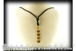  PASQUALE BRUNI pendant Amore in 18Kt yellow gold and silk black. NEW!