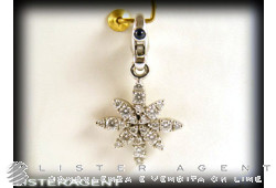 PASQUALE BRUNI pendant Snowflake in 18Kt white gold and diamonds ct 0,74. NEW!
