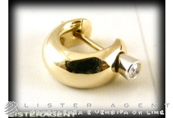 POMELLATO mono earring in 18Kt white gold and diamond ct 0,05 Ref. OA303H02B9D. NEW!