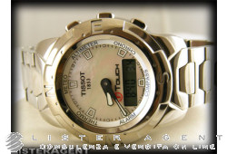 TISSOT T Touch in titanium Mother of pearl Ref. T33768881. NEW!