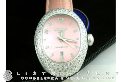 LOCMAN Mod. 015 Diamond in aluminium and diamonds rose Mother of pearl. NEW!