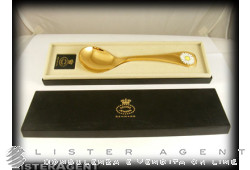 GEORG JENSEN spoon 1987 Daisy in goldplated 925 silver and enamel. NEW!