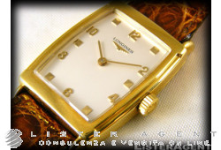 LONGINES Tonneau in 18Kt gold hand winding Limited edition Ref. 144504281. NEW!