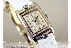 JAEGER-LE COULTRE Reverso Joaillerie 3 cabochons in 18Kt white gold hand winding Ref. 267.346.001B. NEW!