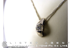 ARATA necklace in platino and diamond ct 0,25. NEW!