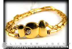 MANFREDI bracelet Ania in 18Kt gold and diamonds ct 0,02. NEW!