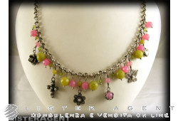 YVONE CHRISTA necklace 925 silver and semi-precious stones. NEW!