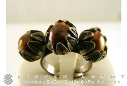 YVONE CHRISTA ring in 925 silver and semi-precious stones. NEW!