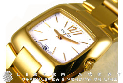 GUCCI Mod. 8505GP Lady in goldplated steel White Ref. 8505GP. NEW!