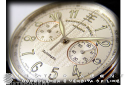 FRANCESCO BASILE VENEZIA Chronograph in steel Silver AUT Ref. ST208214. NEW!