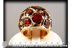 MIMI' ring 18Kt rose gold diamonds and garnets Ref. A174R8HM4. NEW!