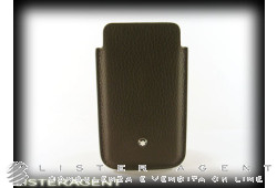MONTBLANC Smartphone holder Starima Alcina in brown leather Ref. 109172. NEW!