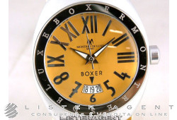 MONTRES DE LUXE Boxer watch Only time lady aluminium ochre yellow. NEW!