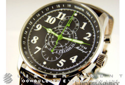 TCM Michelangelo Chronograph steel Black AUT Ref. TC6005AC3PA. NEW!