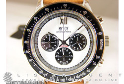 BIG TIME MYTOY mod. N.2 Crystal chrono White. NEW!